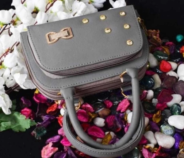 HR COSMETIC Woman Hand Bags (Grey Colours) - Bags, Grey