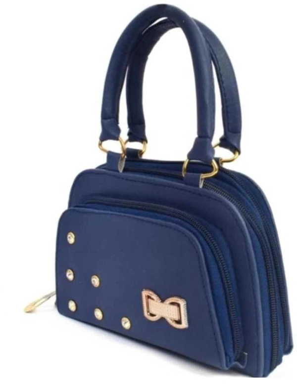 HR COSMETIC Woman Hand Bags Pack Of 1 - Bags, BLUE