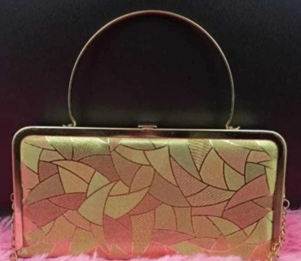 HR COSMETIC Woman Hand Bags (Hand Bags, Shoulder Bags, Side Bags) - Party Ware, GOLDEN