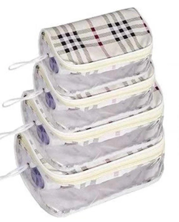HR COSMETIC Woman Makeup Pouch Vanity Box  (White) - POUCH, WHIE