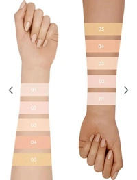 COLORS QUEEN Colors Queen Real Base Oil Free Water Proof Foundation 40ml - FREE SIZE, CREAM