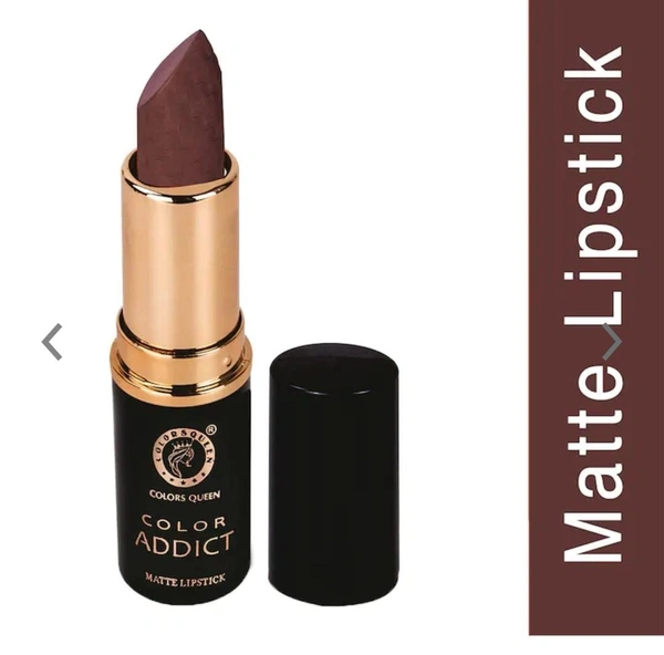 Colors Queen Color Addict Non Transfer Matte Lipstick (MAGENTA) - Free Size, Magenta