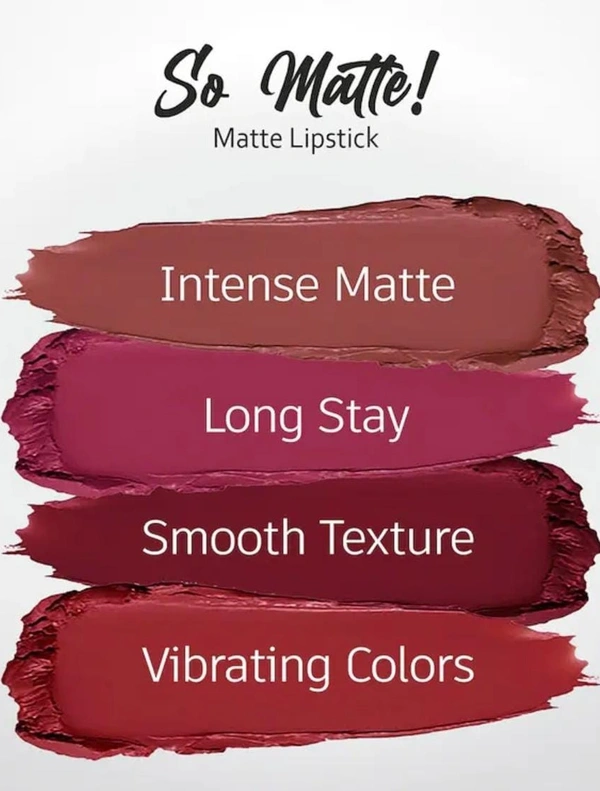 Colors Queen Color Addict Non Transfer Matte Lipstick (MAGENTA) - Free Size, Magenta