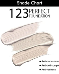 Colors Queen 123 Perfect Foundation 30ml - Free Size, White