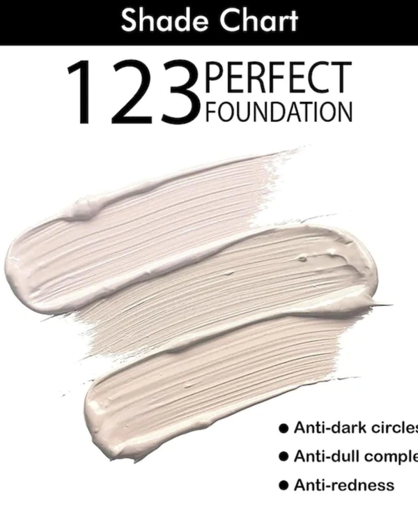 Colors Queen 123 Perfect Foundation 30ml - Free Size, White