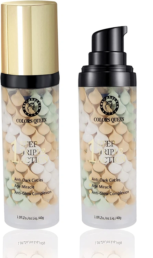 Colors Queen 1 Step Triple Action (Age Miracle Foundation) - Free Size, Multicolor