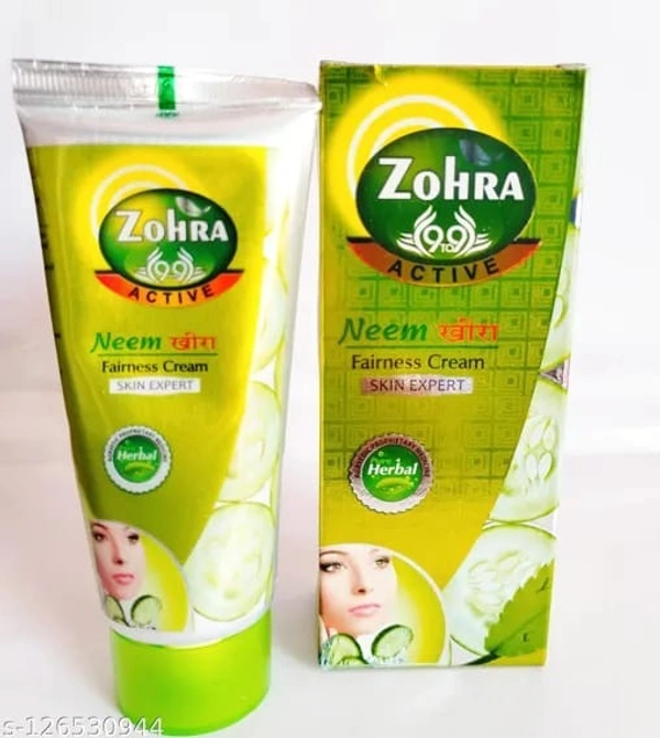 ZOHRA Neem Kheera Skin Expert Fairness Cream Pack Of 1 - FREE SIZE, GREEN