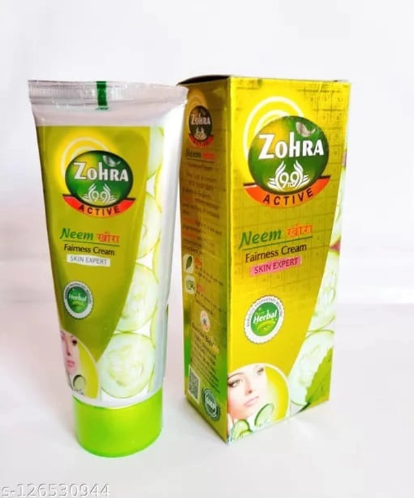 ZOHRA Neem Kheera Skin Expert Fairness Cream Pack Of 1 - FREE SIZE, GREEN