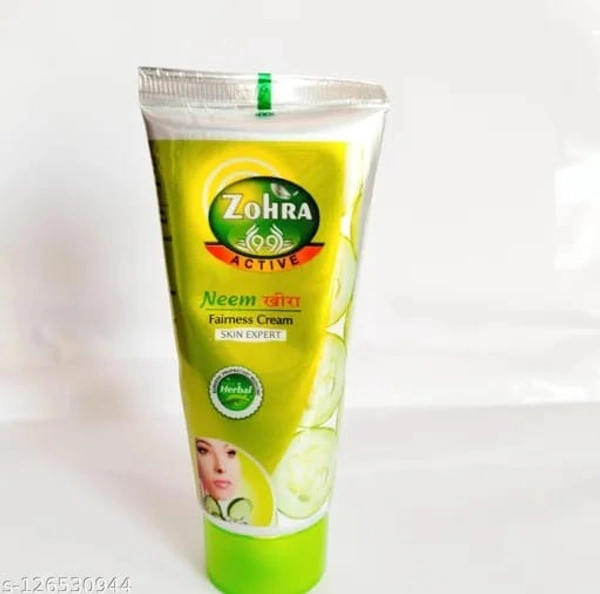 ZOHRA Neem Kheera Skin Expert Fairness Cream Pack Of 1 - FREE SIZE, GREEN