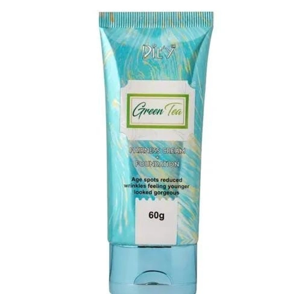DILY Dily Green Tea Fitness Cream+ Foundation 60 g - FREE SIZE, GREEN
