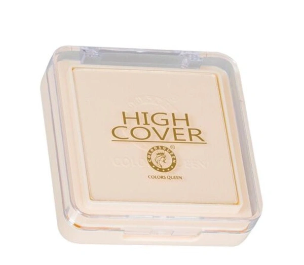 COLORS QUEEN Colors Queen High Cover Silky Compact Powder ( Soft Beige, 8g) - HIGHT COVER, CREAM