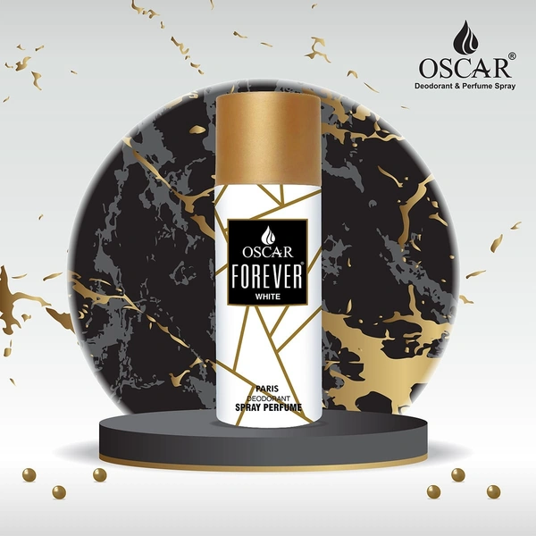 OSCAR Forever White Long Lasting, Premium and Skin Friendly Deodrant Spray Perfume For Unisex, 150 ML - DEODORANT, WHITE