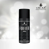 OSCAR Forever Black Long Lasting, Premium and Skin Friendly Deodrant Spray Perfume For Unisex, 150 ML - DEODORANT, BLACK