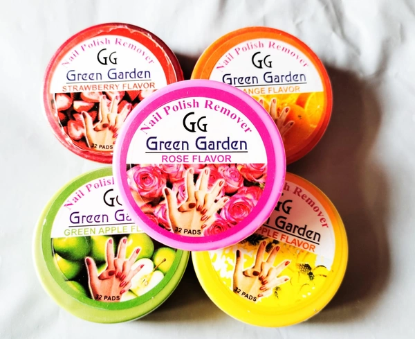 GG Green Garden Nail Remover Combo Set Pack Of 5 - Nail Remover, PINK, RED, ORANGE, GREEN, YELLOW