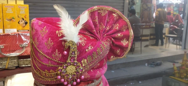 Rajazariwala Pink Dulha Safa 003 - Free