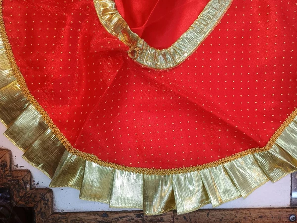 Rajazariwala  दुलन गोदी रुमाल ( Bride Godi Rumal) - Red, Medium