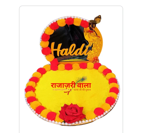 Rajazariwala  Haldi Tray With Free Bowl 