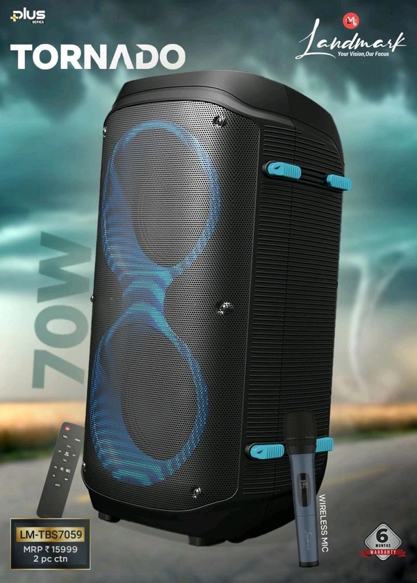 Landmark Bluetooth Speaker+ Wireless Mic 