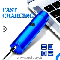 Mini Portable Electric Shaver - USB Rechargeable Safety Best Razors with Waterproof Compact Cordless Quick Charge  - Blue