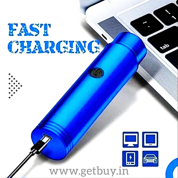 Mini Portable Electric Shaver - USB Rechargeable Safety Best Razors with Waterproof Compact Cordless Quick Charge  - Blue