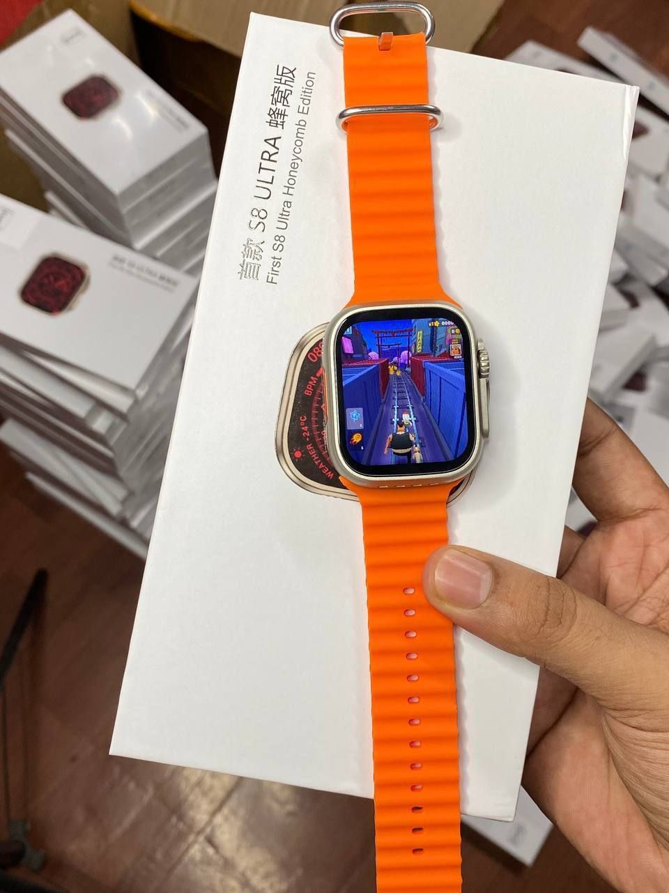 Product | Apple Watch Series 9 (GPS) - silver aluminium - smart watch with  sport band - storm blue - 64 GB