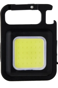 COB RECHARGEABLE KEYCHAIN Light - Black