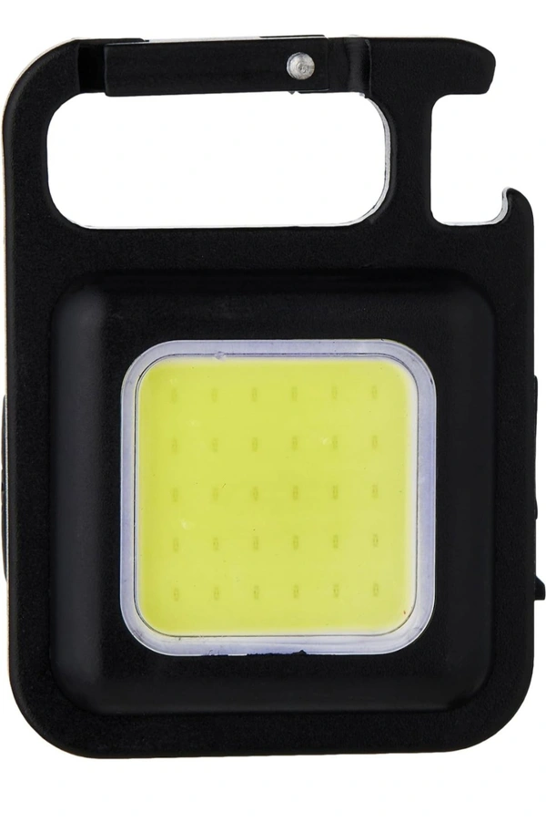 COB RECHARGEABLE KEYCHAIN Light - Black