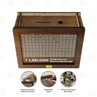Wooden Kids Money Bank. - Brown