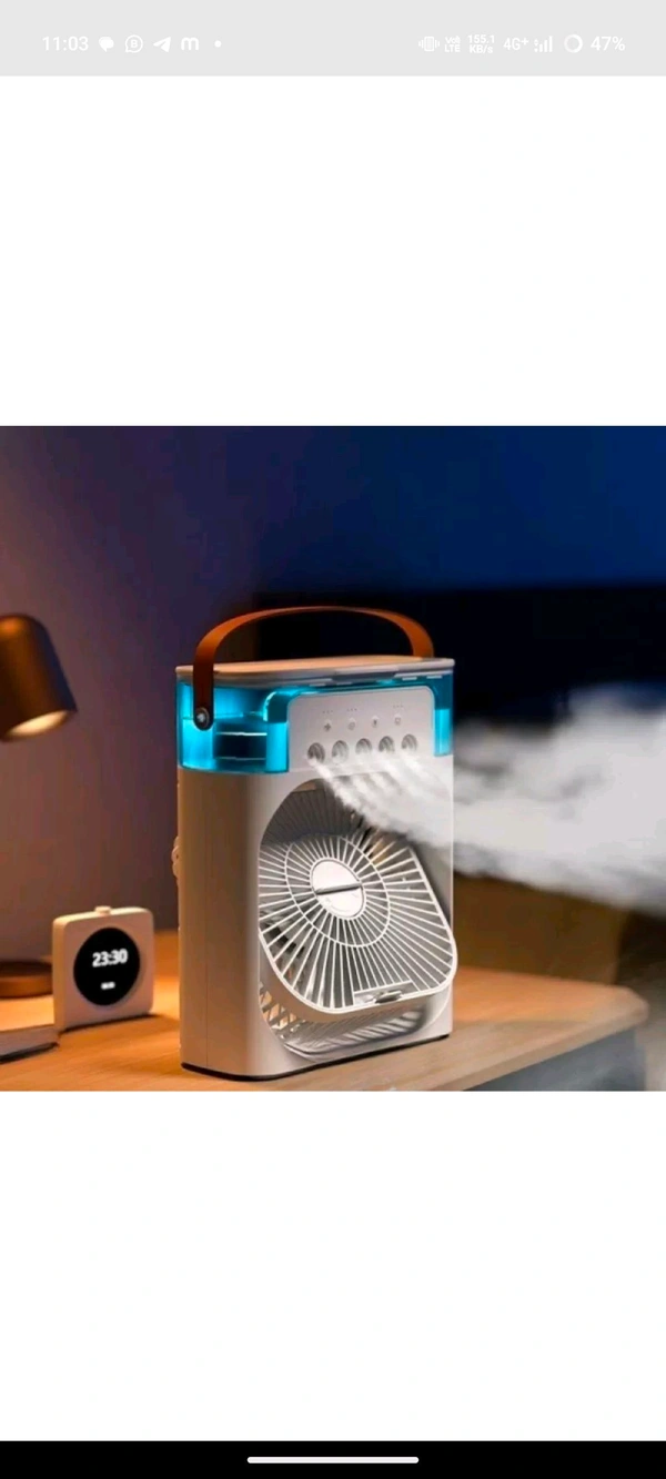 Fibre Portable Mini Air Cooler - Teal, Free