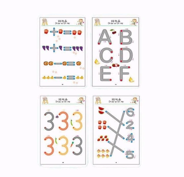 Magic Practice Reusable Pen Control Workbook for Kids, Practice Drawing Book, Lines, Shapes, Pattern