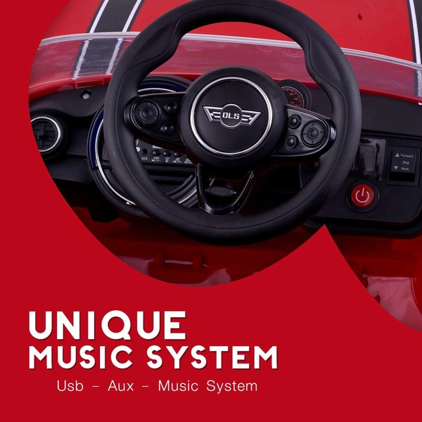 Dls Electric Car For Kids Aged 1 To 6 - RED