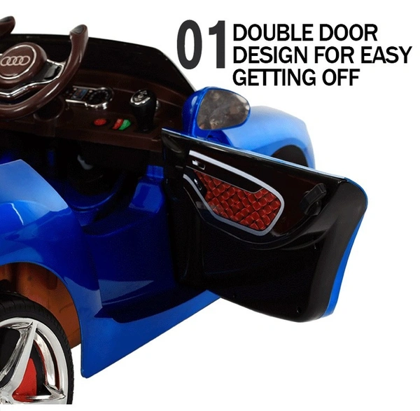 BLF-5688-RIDE ON CAR-2 MOTOR-AGE 1 TO 7 - BLUE