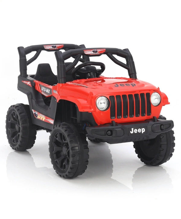 STC Battery Operated Ride On Jeep With Remote Control - L 82 x B 40 x H 42 cm, RED