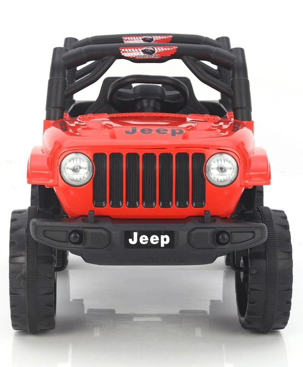 STC Battery Operated Ride On Jeep With Remote Control - L 82 x B 40 x H 42 cm, RED