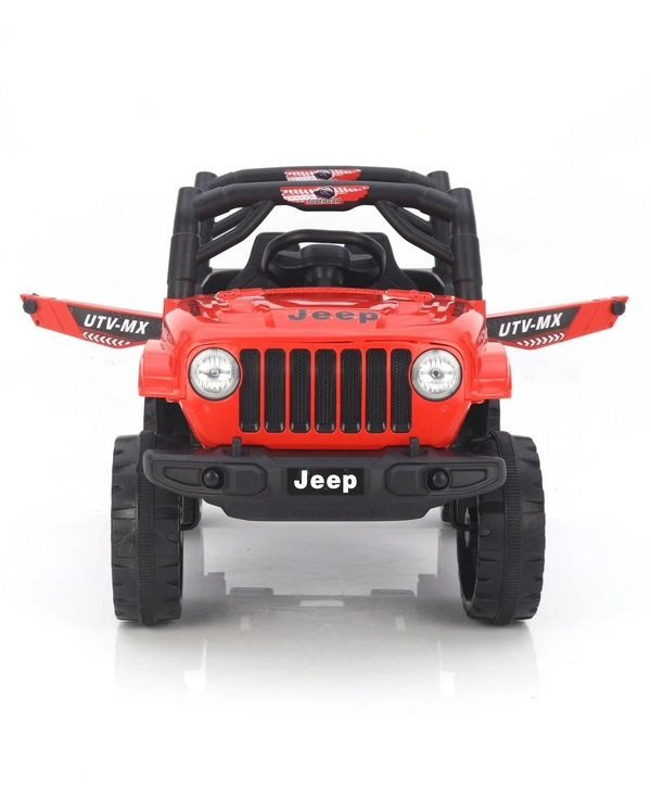 STC Battery Operated Ride On Jeep With Remote Control - L 82 x B 40 x H 42 cm, RED