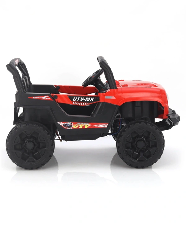 STC Battery Operated Ride On Jeep With Remote Control - L 82 x B 40 x H 42 cm, RED