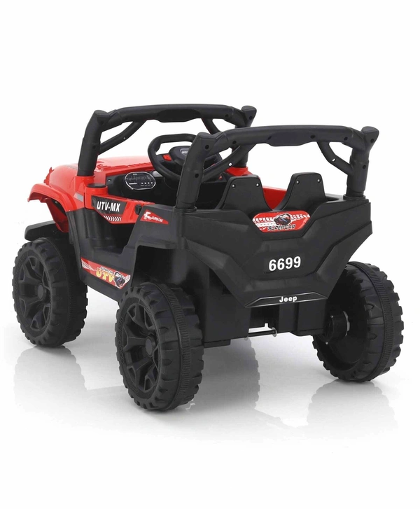 STC Battery Operated Ride On Jeep With Remote Control - L 82 x B 40 x H 42 cm, RED