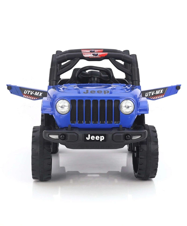 STC Battery Operated Ride On Jeep With Remote Control - L 82 x B 40 x H 42 cm, BLUE