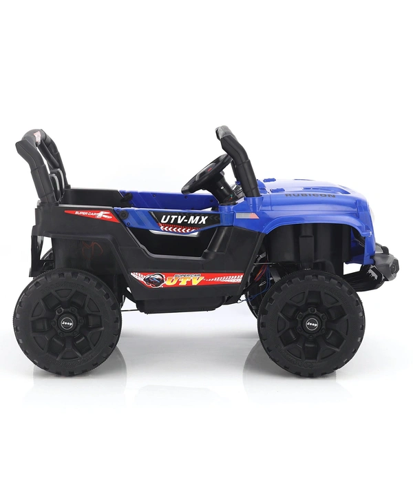 STC Battery Operated Ride On Jeep With Remote Control - L 82 x B 40 x H 42 cm, BLUE