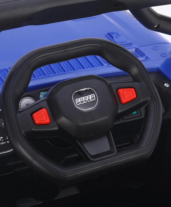 STC Battery Operated Ride On Jeep With Remote Control - L 82 x B 40 x H 42 cm, BLUE