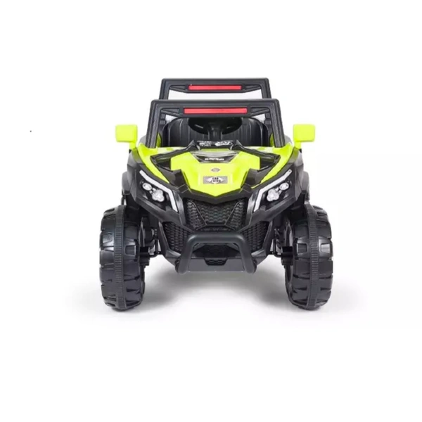 Stc Raminator Rechargeable Battery-Operated Ride on Electric Car for Kids |Baby Kids Car Jeep with Foot Accelerator & Music| Battery Operated Big Car for Kids to Drive 2 to 6 Years Boys Girl - L 110 * W 75 * H 65 cm, Yellow