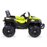 Stc Raminator Rechargeable Battery-Operated Ride on Electric Car for Kids |Baby Kids Car Jeep with Foot Accelerator & Music| Battery Operated Big Car for Kids to Drive 2 to 6 Years Boys Girl - L 110 * W 75 * H 65 cm, Yellow