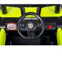 Stc Raminator Rechargeable Battery-Operated Ride on Electric Car for Kids |Baby Kids Car Jeep with Foot Accelerator & Music| Battery Operated Big Car for Kids to Drive 2 to 6 Years Boys Girl - L 110 * W 75 * H 65 cm, Yellow