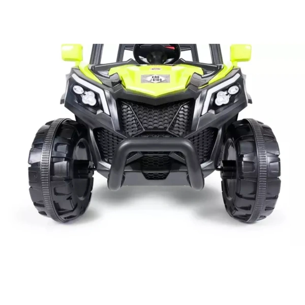 Stc Raminator Rechargeable Battery-Operated Ride on Electric Car for Kids |Baby Kids Car Jeep with Foot Accelerator & Music| Battery Operated Big Car for Kids to Drive 2 to 6 Years Boys Girl - L 110 * W 75 * H 65 cm, Yellow