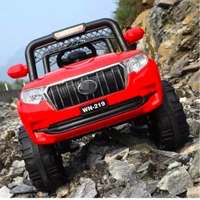 Stc Battery Electric Kids Car, Ride On Baby Car With Bluetooth, Music & Light Jeep Battery Operated Ride On For Kids - Red