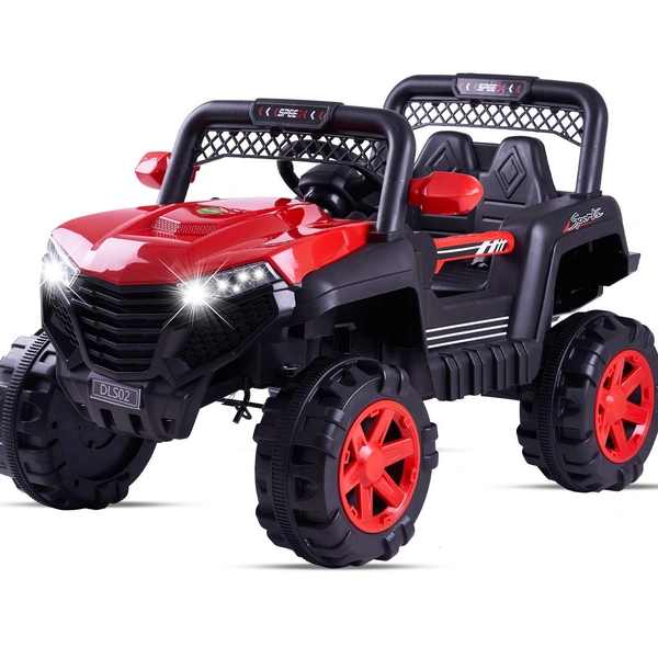 stc KIDS ELECTRIC JEEP FOR AGE 1 TO 6 (MAYBE7) - RED