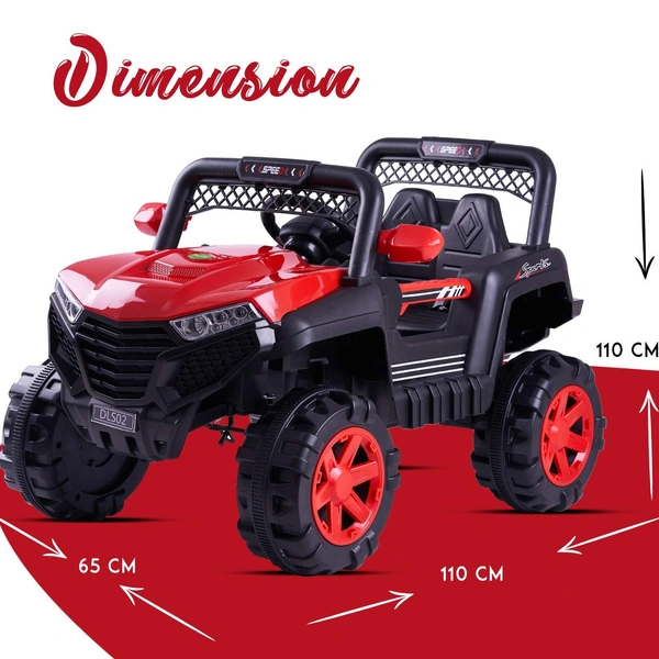 stc KIDS ELECTRIC JEEP FOR AGE 1 TO 6 (MAYBE7) - RED