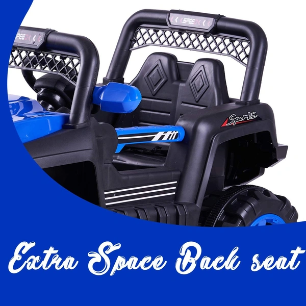 stc KIDS ELECTRIC JEEP FOR AGE 1 TO 6 (MAYBE7) - BLUE