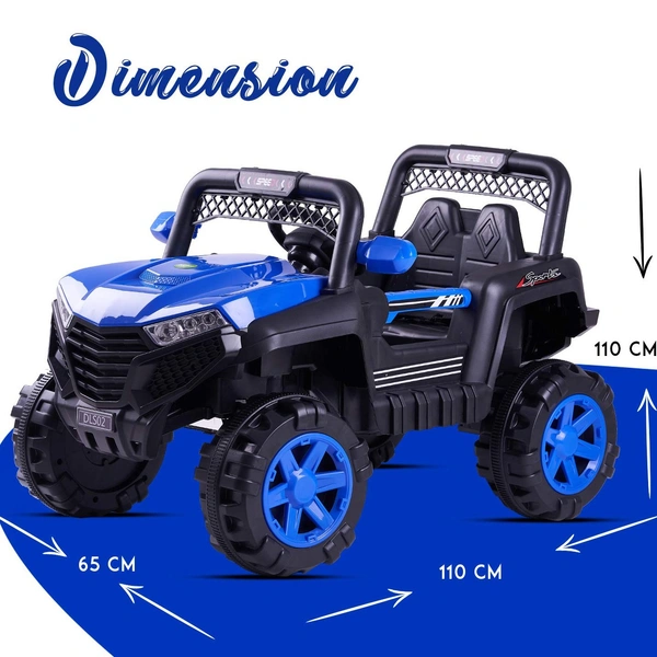 stc KIDS ELECTRIC JEEP FOR AGE 1 TO 6 (MAYBE7) - BLUE