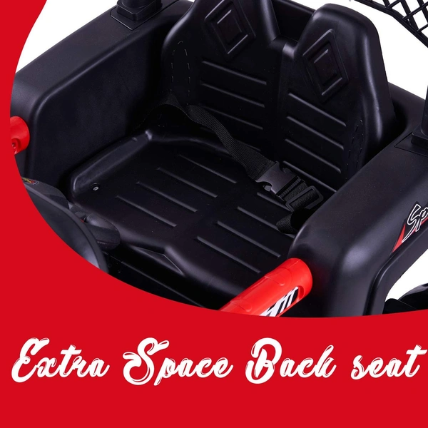 stc KIDS ELECTRIC JEEP FOR AGE 1 TO 6 (MAYBE7) - RED